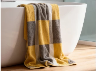 Ručník Pantone Karo 50x100 cm, žlutý