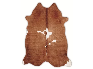 Imitace kravské kůže hnědá, 120x150 cm
