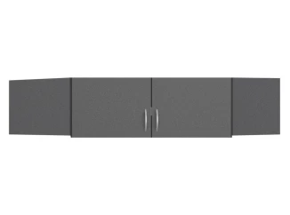 Rohový skříňový nástavec Case, tmavě šedý