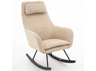 Houpací křeslo Galileo, béžová tkanina