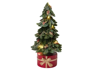 Dekorace LED vánoční stromeček, 13x27 cm