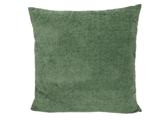 Dekorační polštář Chenille Cross 45x45 cm, zelená