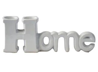 Dekorace Home 12 cm, bílá