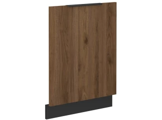 Přední panel na vestavnou kuchyňskou myčku Monza, 60 cm, ořech/černá