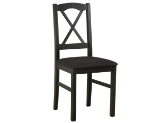 Jídelní židle Nila, černá/černá látka