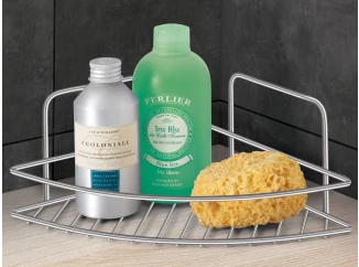 Rohový koupelnový stojánek Reflex Luxy, chrom