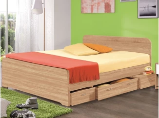 Postel se zásuvkami Boro 2, 90x200 cm