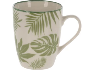 Hrnek Siaki 320 ml, motiv tropické listy