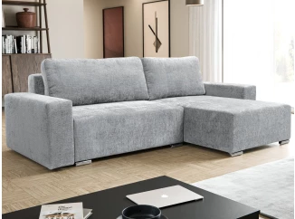 Rohová sedací souprava Anafi, světle šedá látka