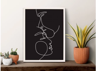 Rámovaný obraz Tváří v tvář III, 30x40 cm