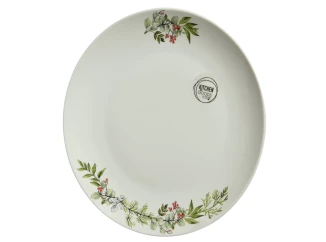 Dezertní talíř 20 cm, vánoční motiv větvička