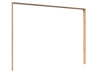 Paspartový rám k šatní skříni Emden, 228 cm, prkenný dub