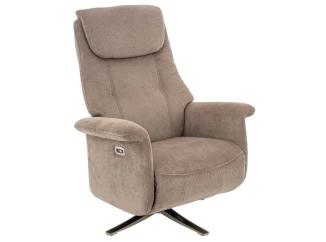 Křeslo s elektrickým polohováním Locarno, béžová látka