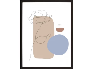 Rámovaný obraz Abstraktní obrazec I, 30x40 cm