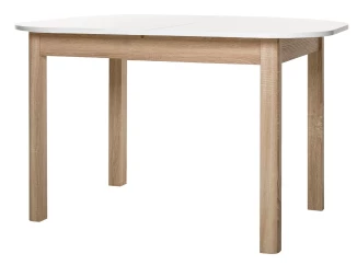 Rozkládací jídelní stůl Toledo 120x90 cm, dub sonoma/bílý