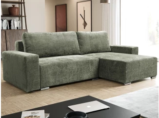 Rohová sedací souprava Anafi, mechově zelená látka