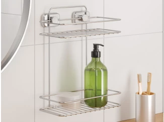 Koupelnová polička Reflex Luxy 2, chrometherm