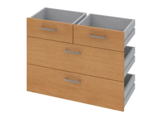 Sada zásuvek (4 ks) Mega 02, buk