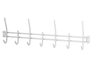 Nástěnný věšák Carlus, bílý lak