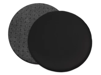 Podsedák na židle antracitový 38 cm, imitace kůže