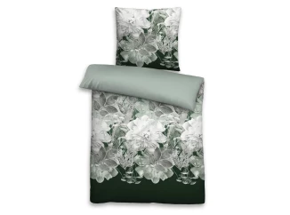 Thermo fleece povlečení Florentina 140x200 cm, zelené květy