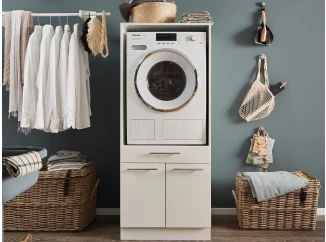 Úložná skříňka pod pračku Mr. Sauber, bílá