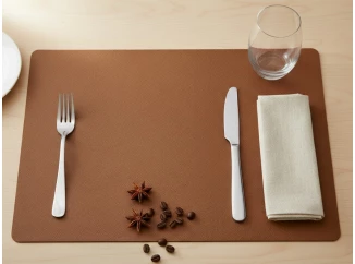 Prostírání 45x30 cm, vzhled kůže, koňak