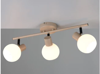 Stropní/nástěnné osvětlení Boba, béžová, 3 svítidla