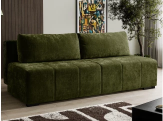 Rozkládací pohovka Zora, lahvově zelená látka