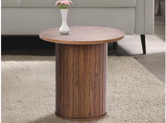 Kulatý odkládací stolek Seline, 40 cm, dub