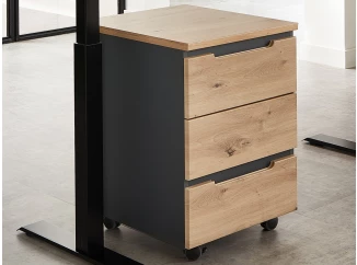 Úložný kontejner se zásuvkami Memphis, dub artisan/grafit