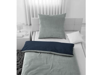 Povlečení Cashmere Touch, stříbrná/antracit