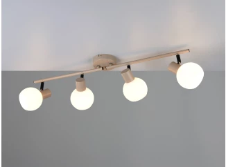 Stropní osvětlení Boba, béžová, 4 svítidla