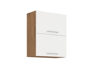 Horní kuchyňská skříňka Vigo, dub lancelot/bílý lesk, šířka 60 cm