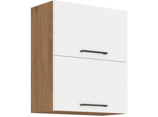 Horní kuchyňská skříňka Vigo, dub lancelot/bílý lesk, šířka 60 cm