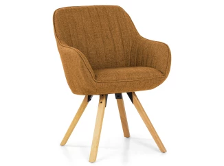 Jídelní židle Bago, hnědá camel látka