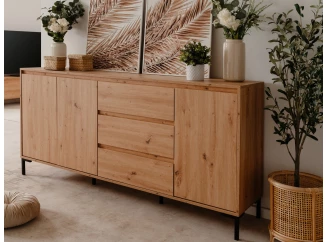 Široká komoda Korsika, dub artisan