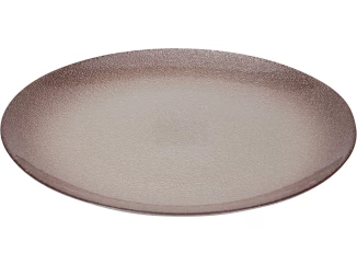 Mělký talíř 32 cm, hnědá/krémová