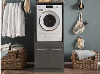 Úložná skříňka pod pračku Mr. Sauber, antracitová