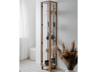 Vitrína se zrcadlem Elba, 33 cm, dub artisan