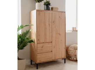 Vysoká úložná skříňka Korsika, dub artisan