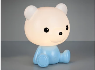 Dětská stolní lampička Cutie, modrý medvídek