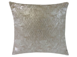 Dekorační polštář 45x45 cm, velbloudí/stříbrný