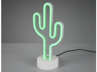Stolní LED lampa Kaktus, bílá
