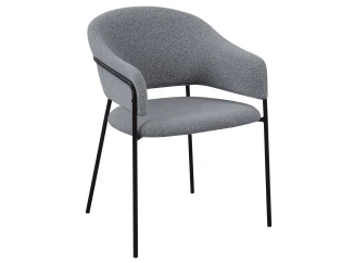 Jídelní židle Inga, holubí šedá strukturovaná látka