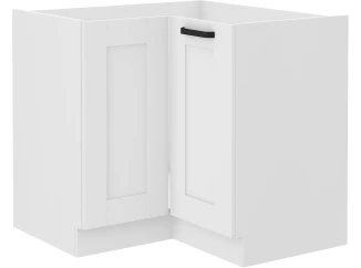 Dolní rohová kuchyňská skříňka Luna, 90/90 cm, bílá