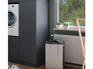 Víceúčelová skříň s policemi Mr. Sauber, antracitová