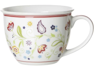 Hrnek jumbo Shanti Doppio 350 ml, barevné květiny