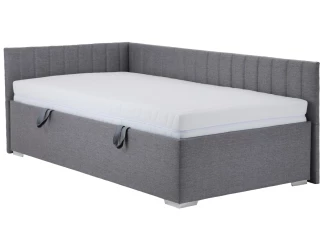 Postel s univerzálním čelem Dafne 110x200 cm, holubí šedá tkanina