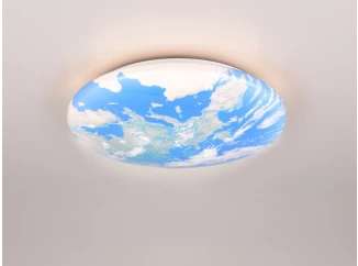 Stropní LED osvětlení Terra 37 cm, motiv Země
